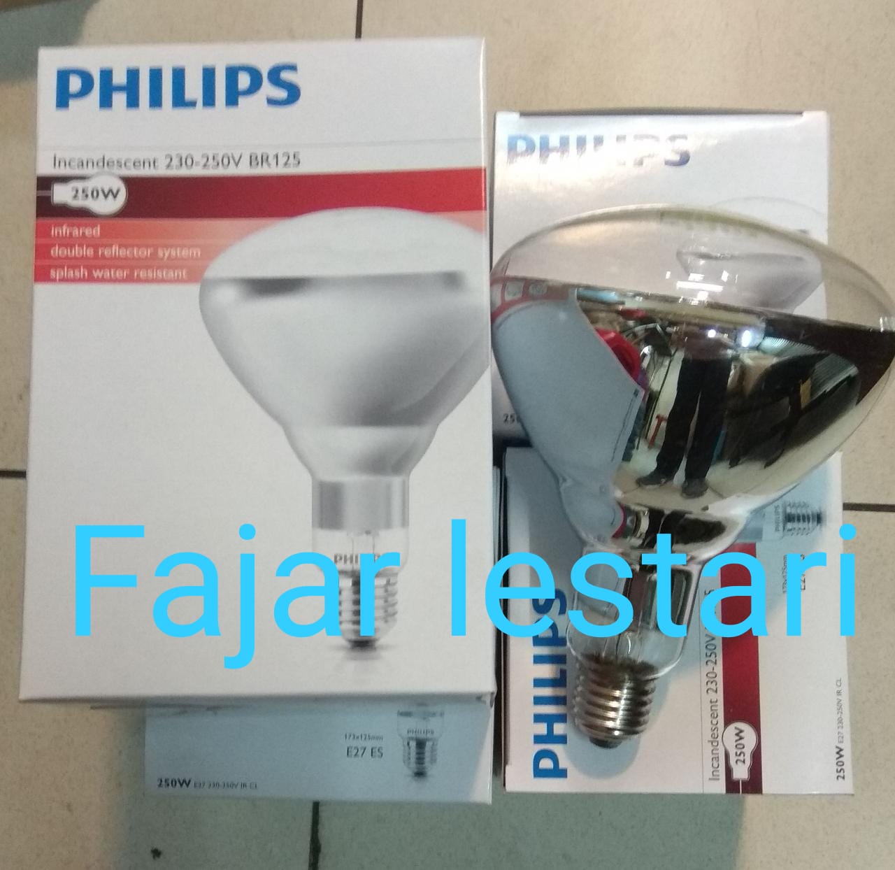 Lampu Infrared / Lampu Pengering/ Lampu Pemanas 250w Philips